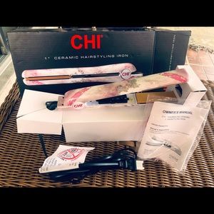 NEW 🎁 CHI 1” Straightening Iron “Painted Pink”Limited EditionTourmaline/Ceramic